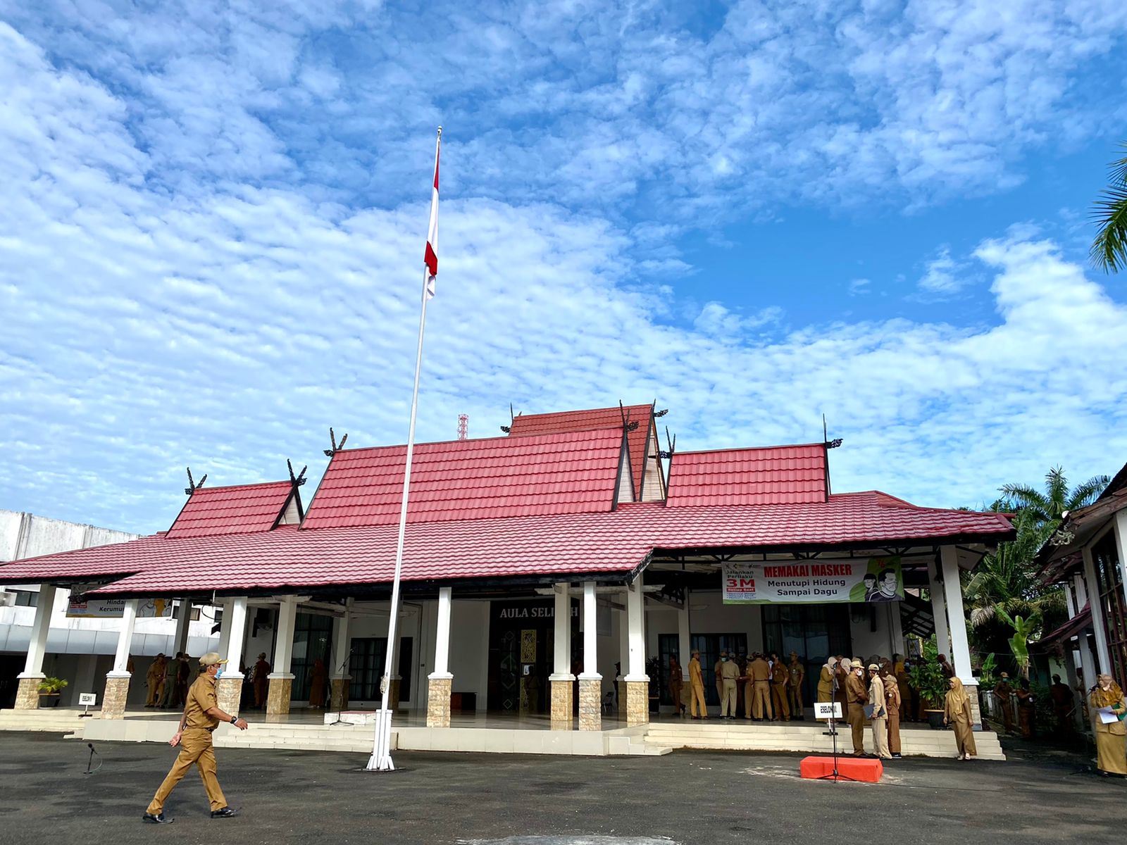 Upacara Bendera Rutin dilaksanakan kembali pada Pemerintah Kabupaten Barito Kuala