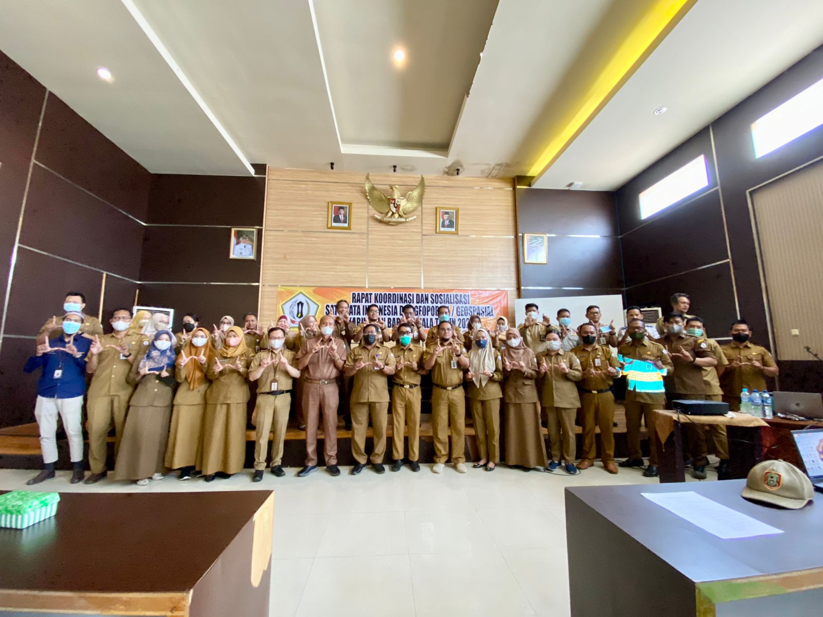 BKPP ikuti  Rapat Koordinasi dan Sosialisasi Satu Data Indonesia dan Geoportal/ Geospasial Tahun 2022