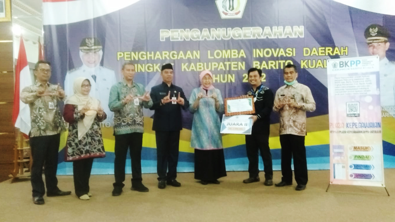 Plaza Kepegawaian BKPP raih Juara II Inovasi Daerah