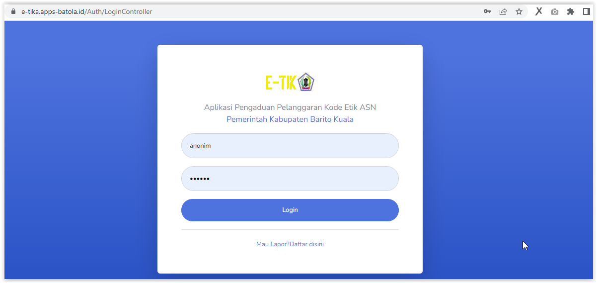 Temukan Pelanggaran Kode Etik ASN? Laporkan di e-TIKA!