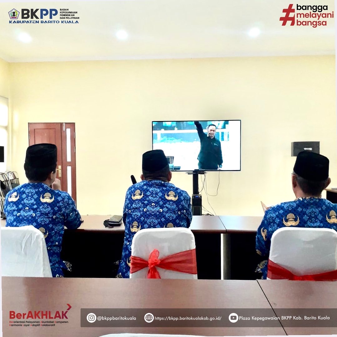 BKPP Hadiri Upacara HUT KORPRI secara Virtual
