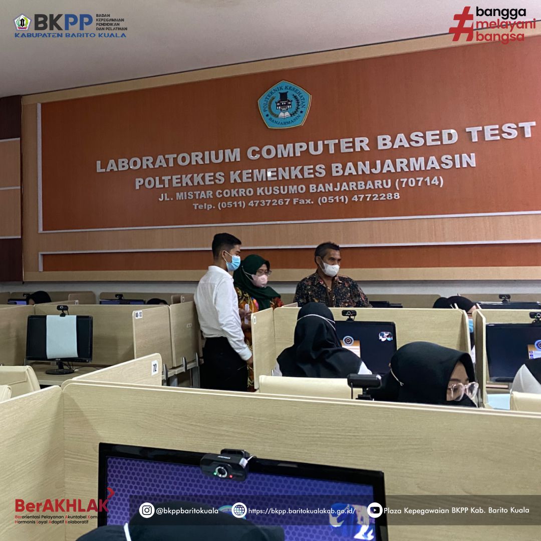 Pelaksanaan tes seleksi Kompetensi PPPK Lingkup Pemerintah Kabupaten Barito Kuala dimulai hari ini.