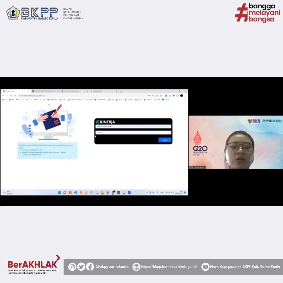Workshop Penggunaan Aplikasi Kinerja BKN Secara Daring