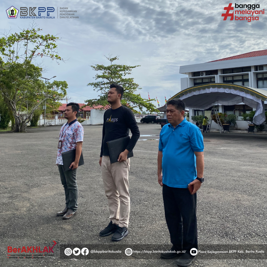 Petugas Upacara maksimalkan waktu latihan.