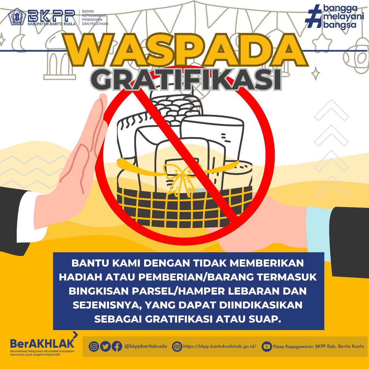 Komitmen Anti Gratifikasi BKPP Kabupaten Barito Kuala.