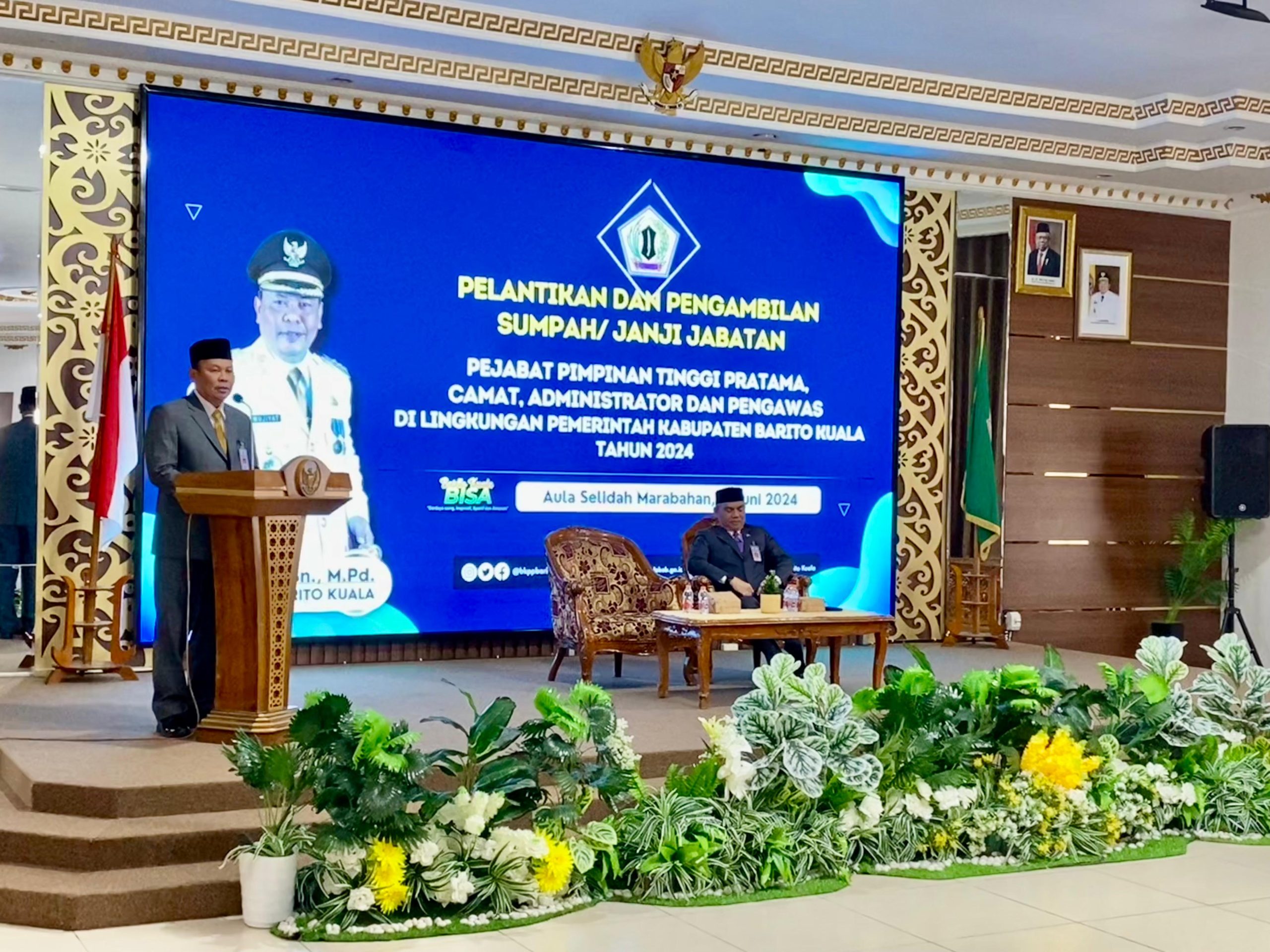 Pj. Bupati Lantik 44 Pejabat di Lingkungan Pemkab Batola