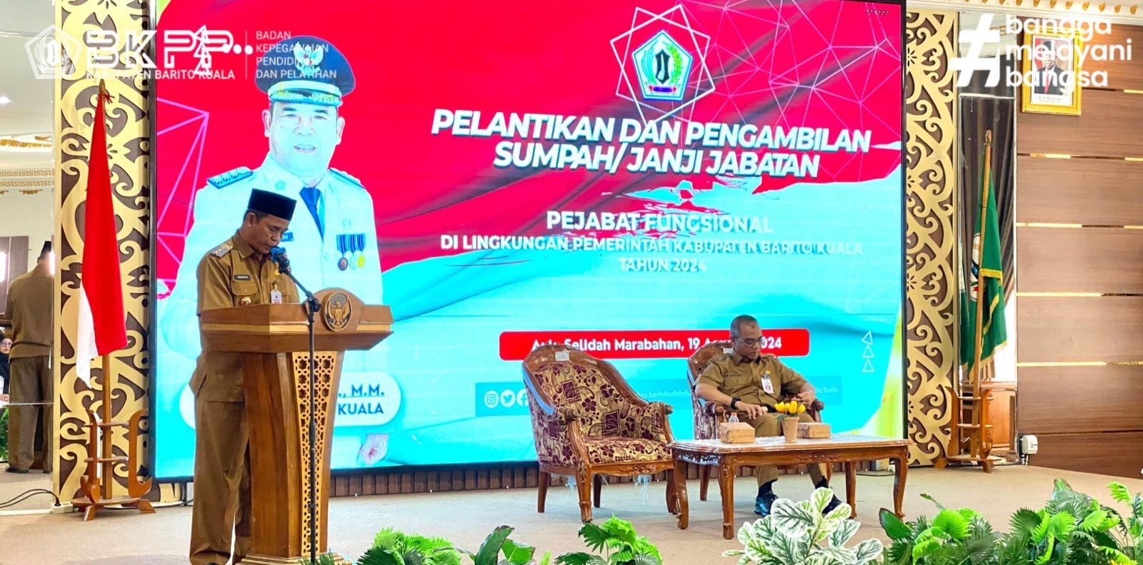 Lantik Pejabat Fungsional, Pj. Bupati: Berikan Pelayanan Terbaik bagi Masyarakat Batola