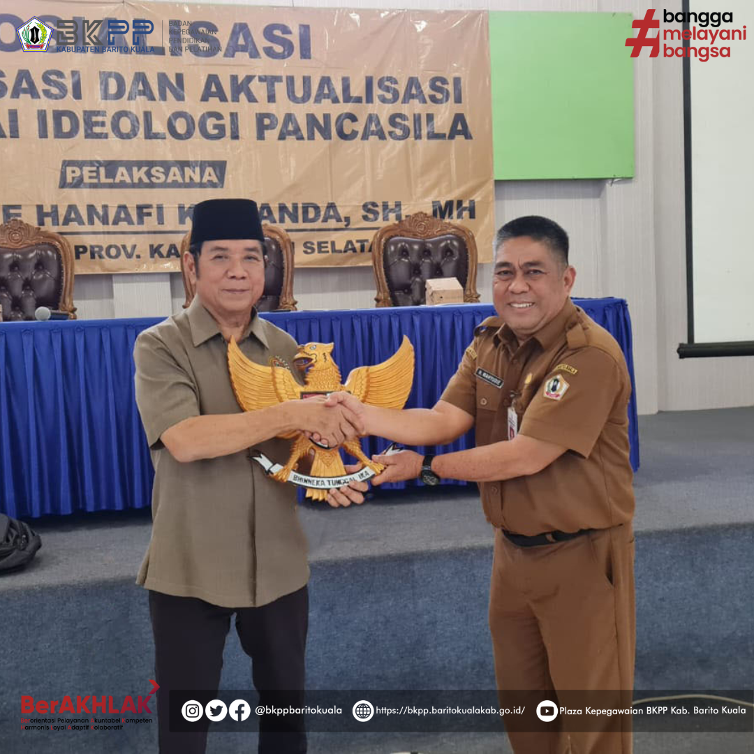 Sosialisasi Revitalisasi dan Aktualisasi Nilai-Nilai Ideologi Pancasila: Momen Penuh Makna di Aula Among Praja BKPP Kabupaten Barito Kuala