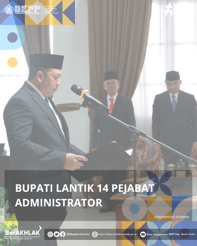 Bupati Lantik 14 Pejabat Administrator