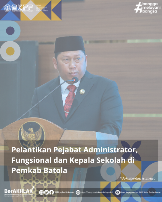 Pelantikan Pejabat dan Kepala Sekolah di Aula Selidah Marabahan